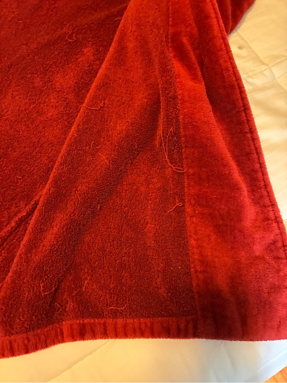 Victoria’s Secret Vintage Red Velour/Terry Full Length Robe - Picture 6 of 7